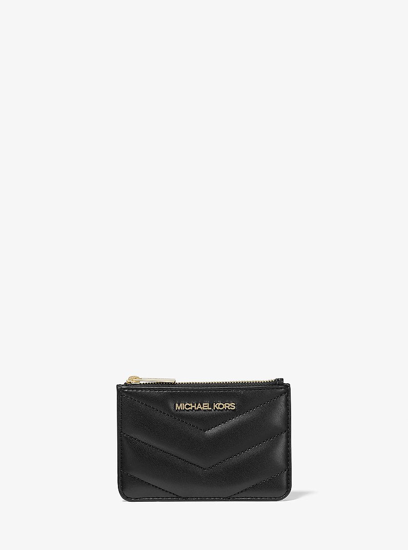 Monedero Jet Set Travel acolchado peque&ntilde;o in NEGRO | Michael Kors