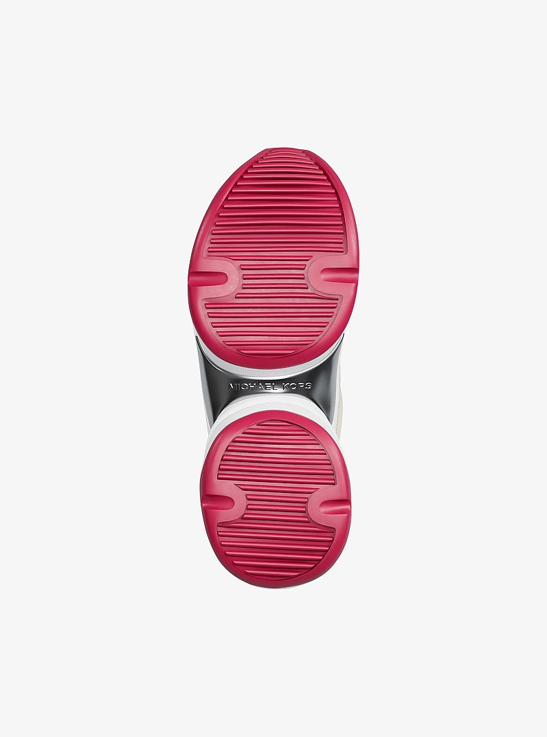 Espadrille Olympia en mat&eacute;riaux multiples in FRAMBOISE FONC&Eacute; | Michael Kors