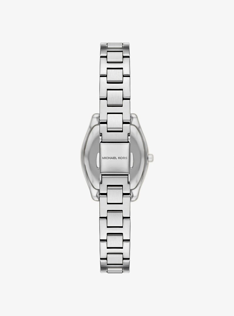 Kleine Armbanduhr Chelsea im Silberton mit Pav&eacute; in SILBERTON | Michael Kors