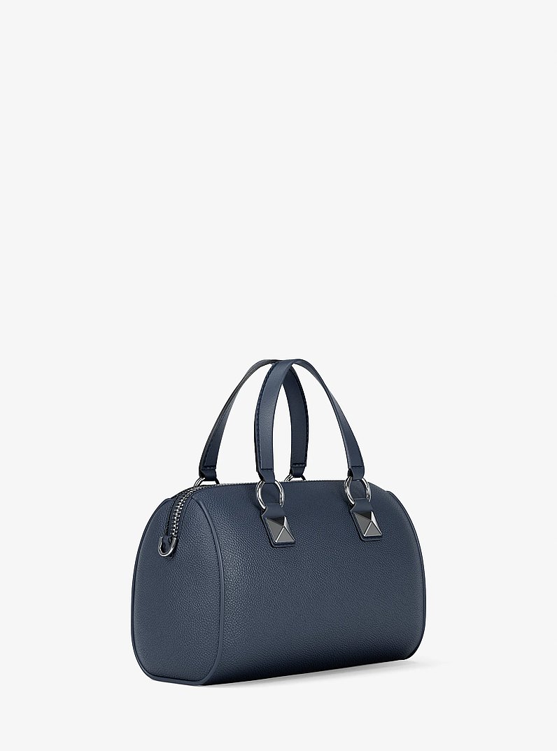Bandolera Grayson peque&ntilde;a de viaje de piel granulada in AZUL MARINO | Michael Kors