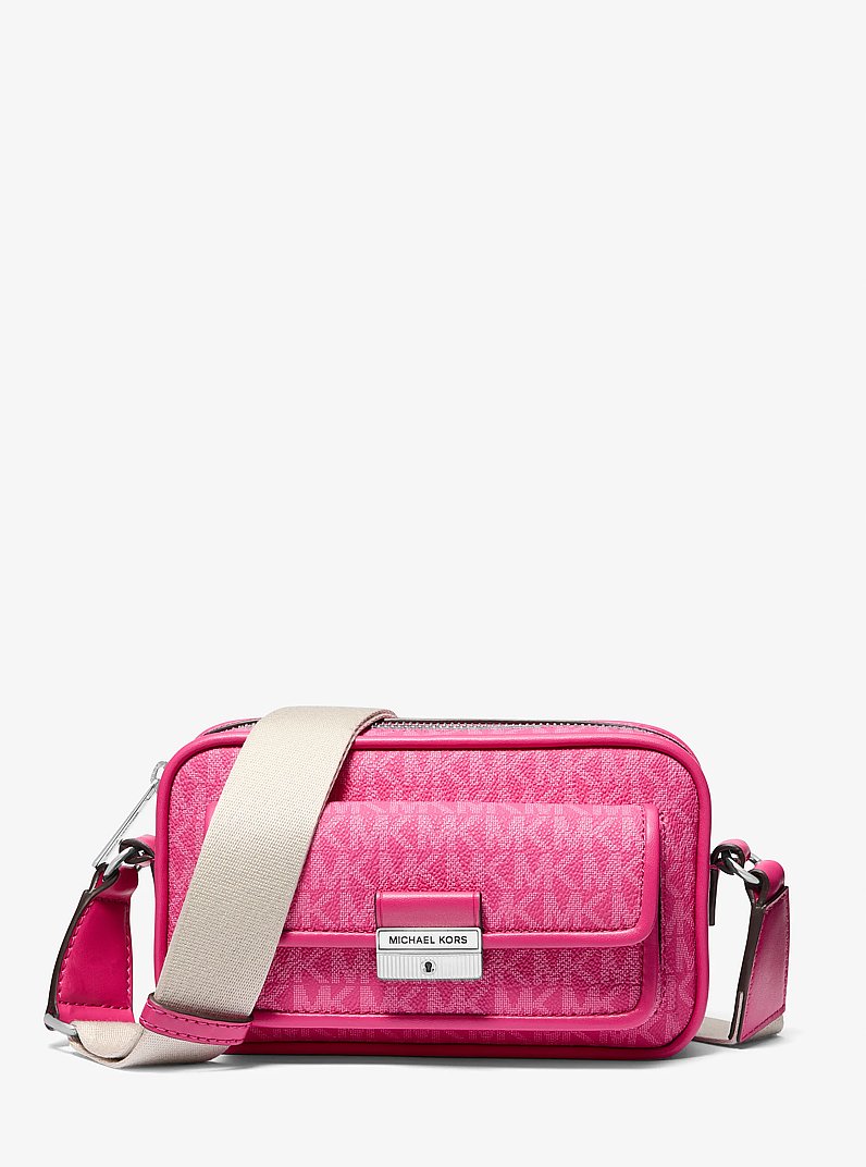 Bradshaw Extra-Small Signature Logo Camera Crossbody Bag in DRAGONFRUIT | Michael Kors