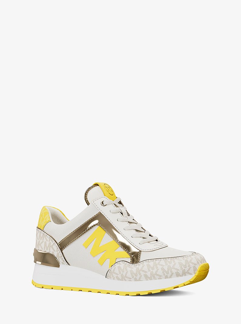 Maddy Two-Tone Logo Trainer in DAISY YELLOW | Michael Kors