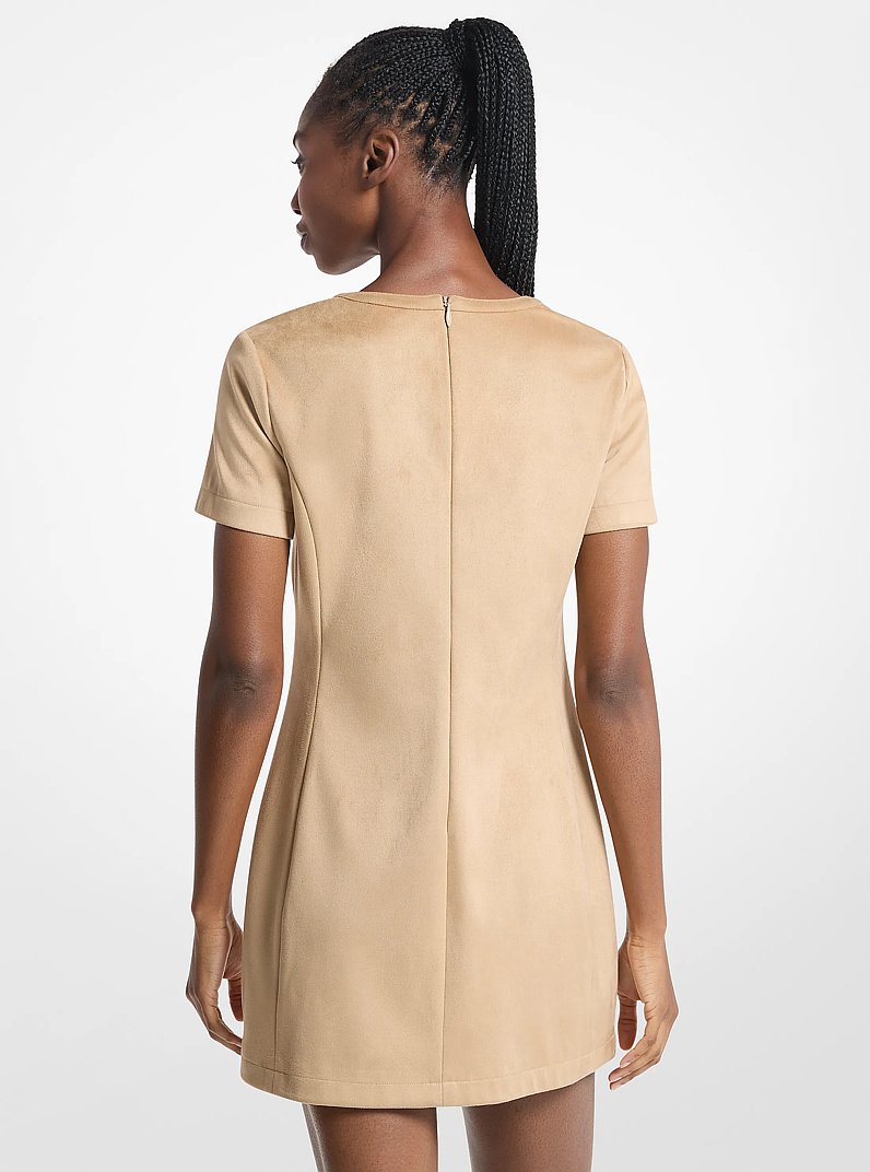 Lace-Up Mini Dress in KHAKI | Michael Kors