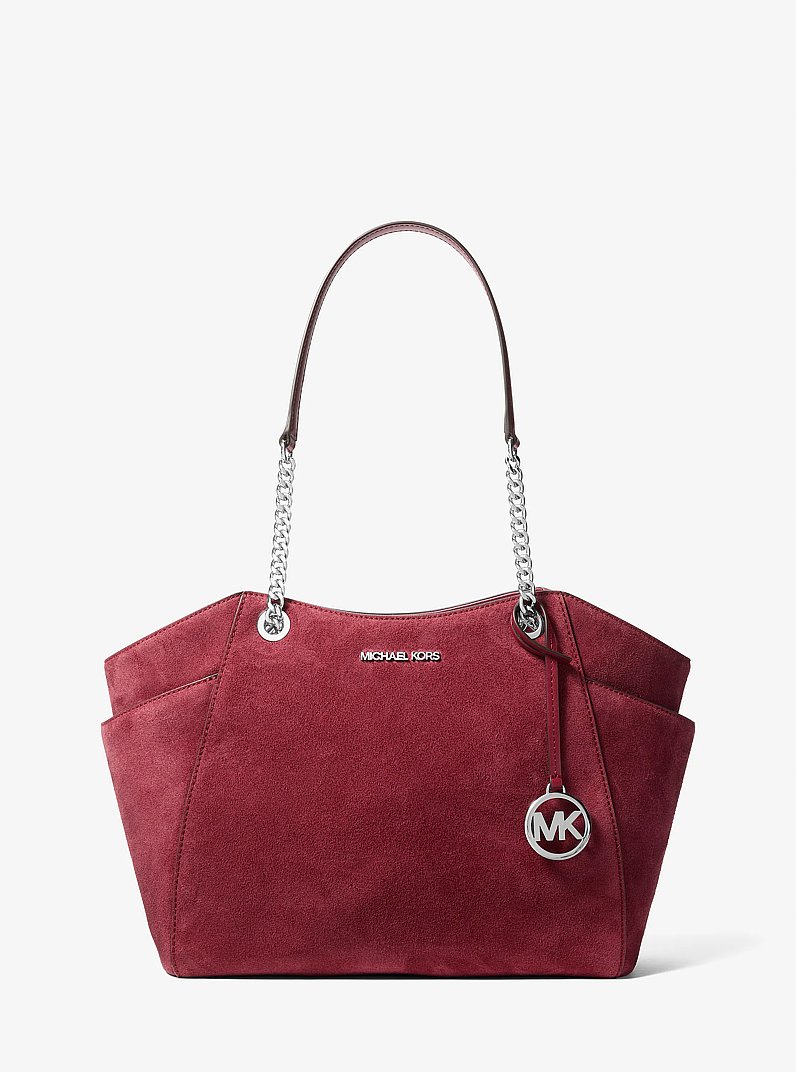 Jet Set Travel Large Tote Bag in MAROON | Michael Kors