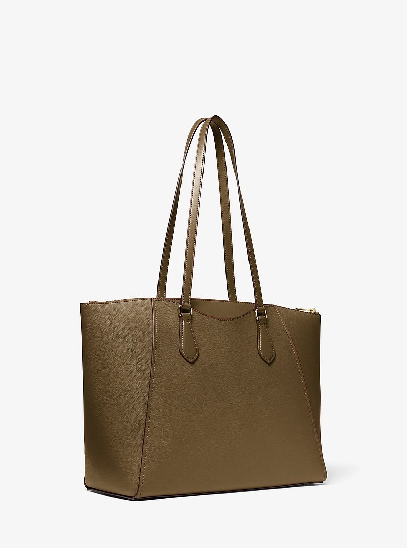 Lorita Large Saffiano Leather Tote Bag