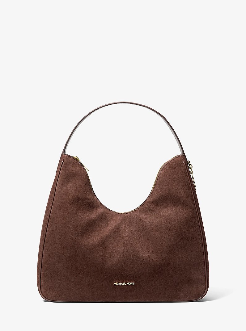 Nayla Medium Fringed Hobo Shoulder Bag in NUTMEG | Michael Kors