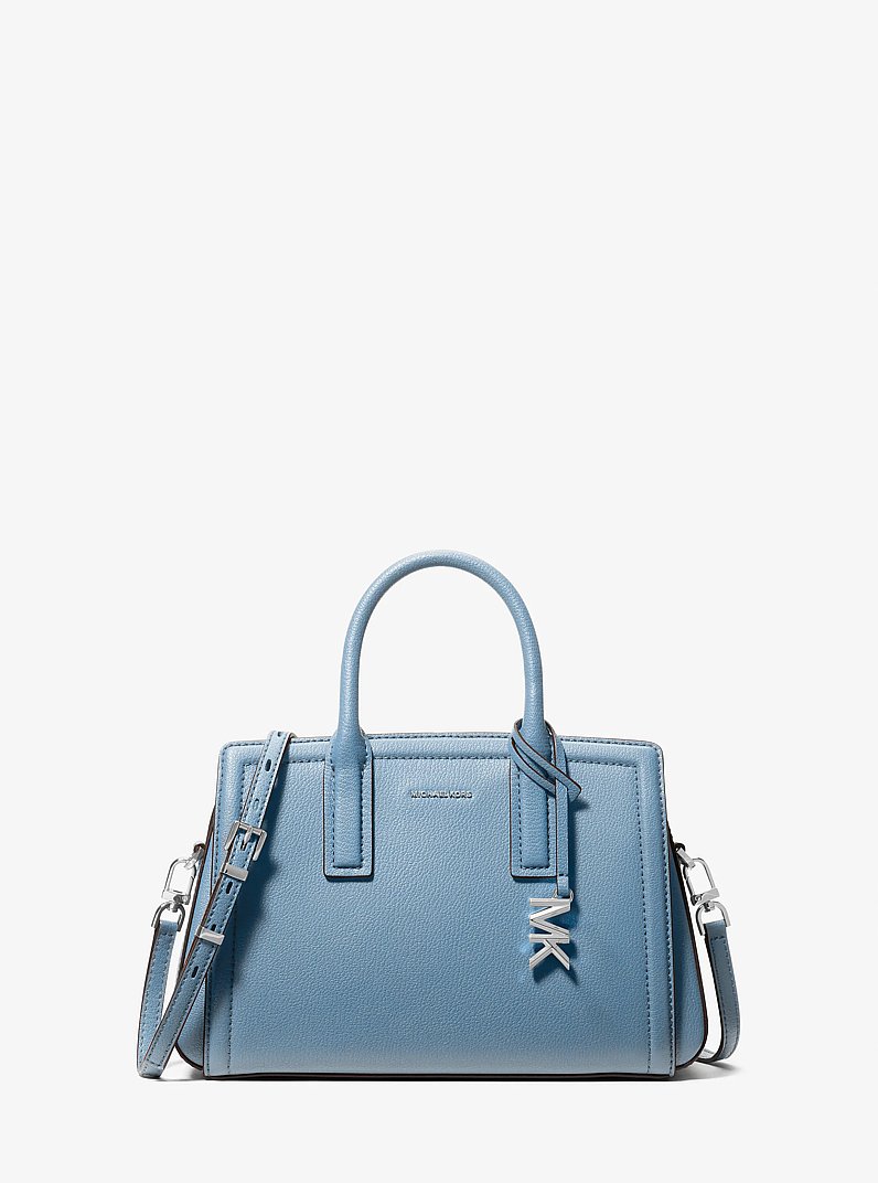 Laila Small Leather Satchel in CHAMBRAY | Michael Kors