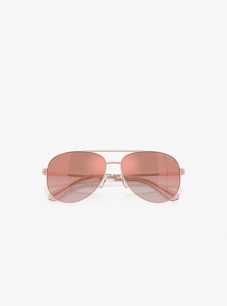 Perledo Sunglasses in ROSE GOLD | Michael Kors