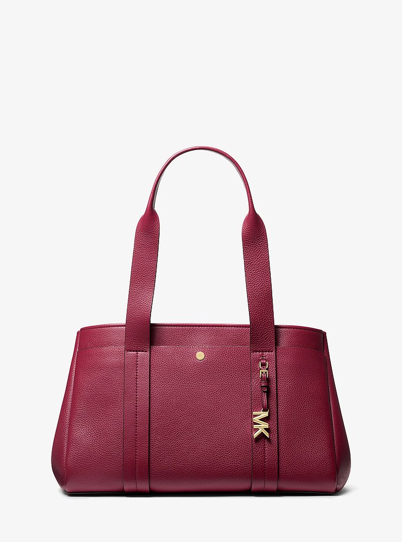 Bolso tote Romee grande de piel granulada in MORA | Michael Kors