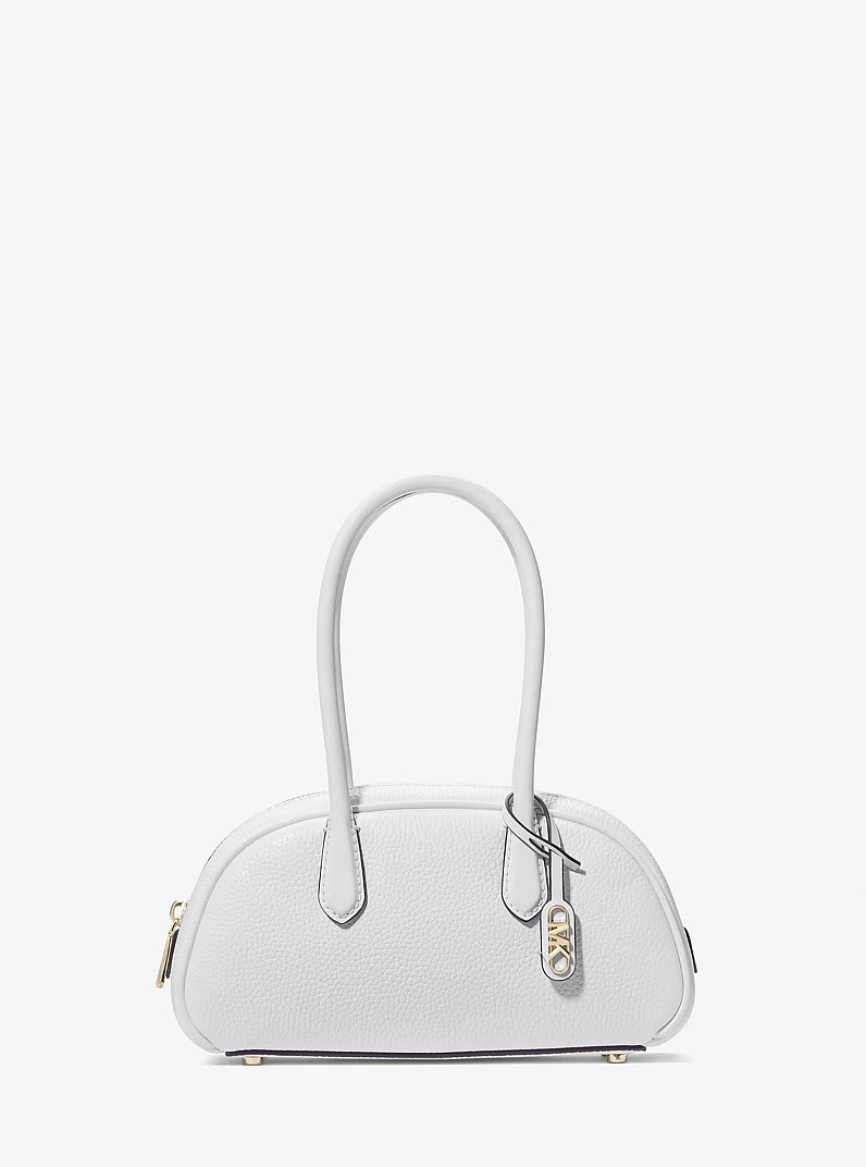 Lulu Small Pebbled Leather Satchel in OPTIC WHITE | Michael Kors