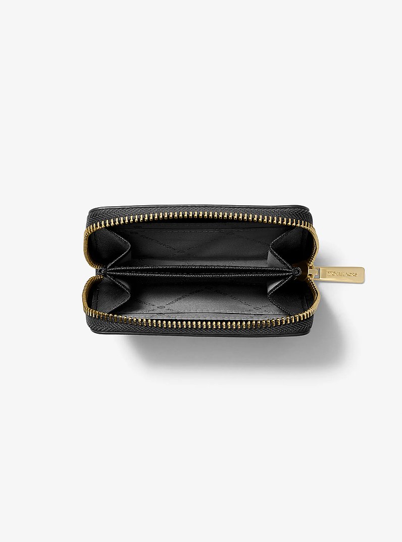 Cartera Jet Set Travel mediana de piel saffiano in NEGRO | Michael Kors