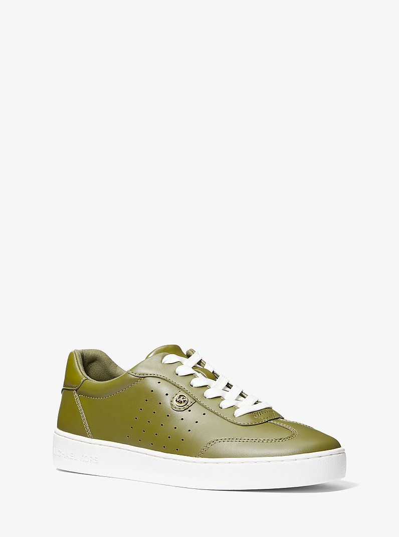 Scotty Leather Sneaker in SMOKEY OLIVE | Michael Kors