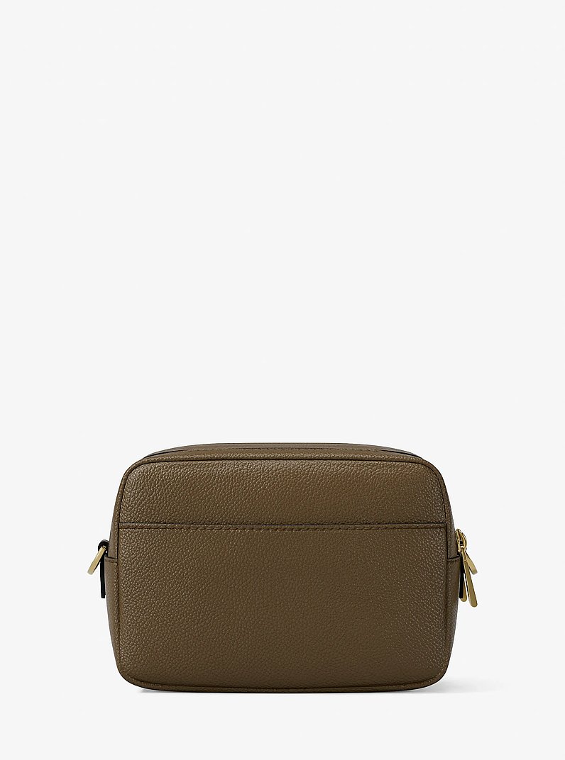 Bandolera para c&aacute;mara Bryant mediana de piel granulada in LODEN | Michael Kors