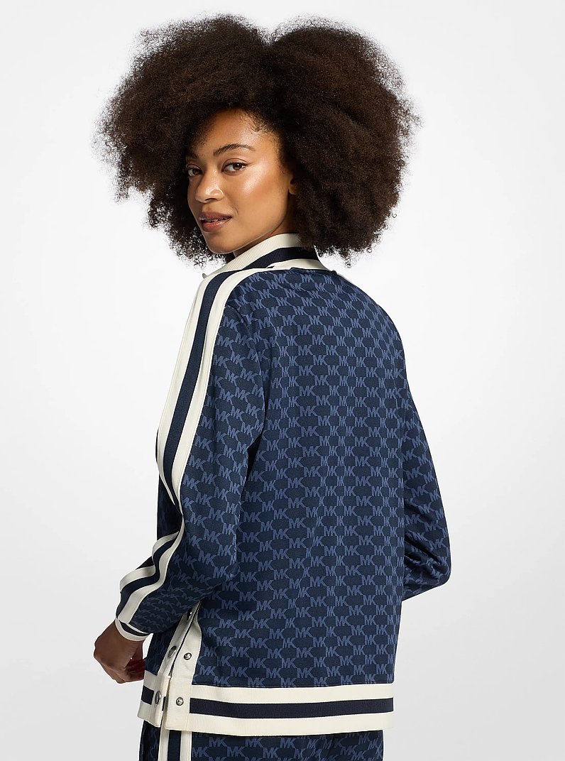 Logo Half-Zip Sweater in MIDNIGHTBLUE | Michael Kors