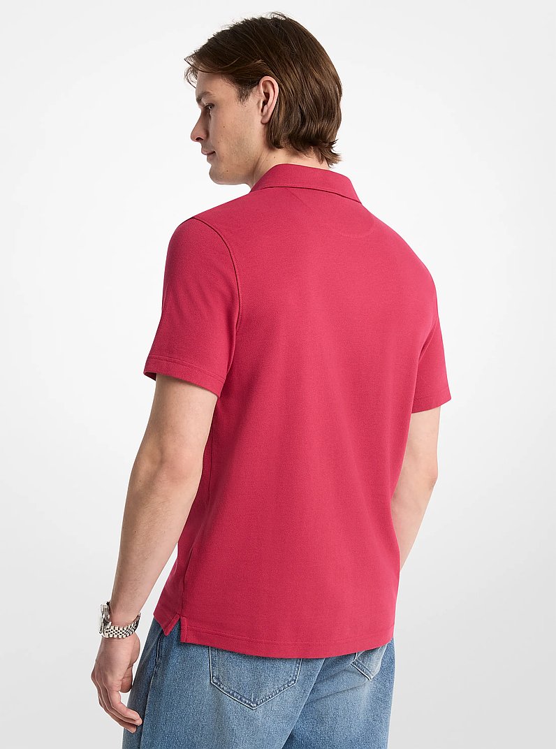 Pima Cotton Piqu&eacute; Polo Shirt in CRANBERRY | Michael Kors