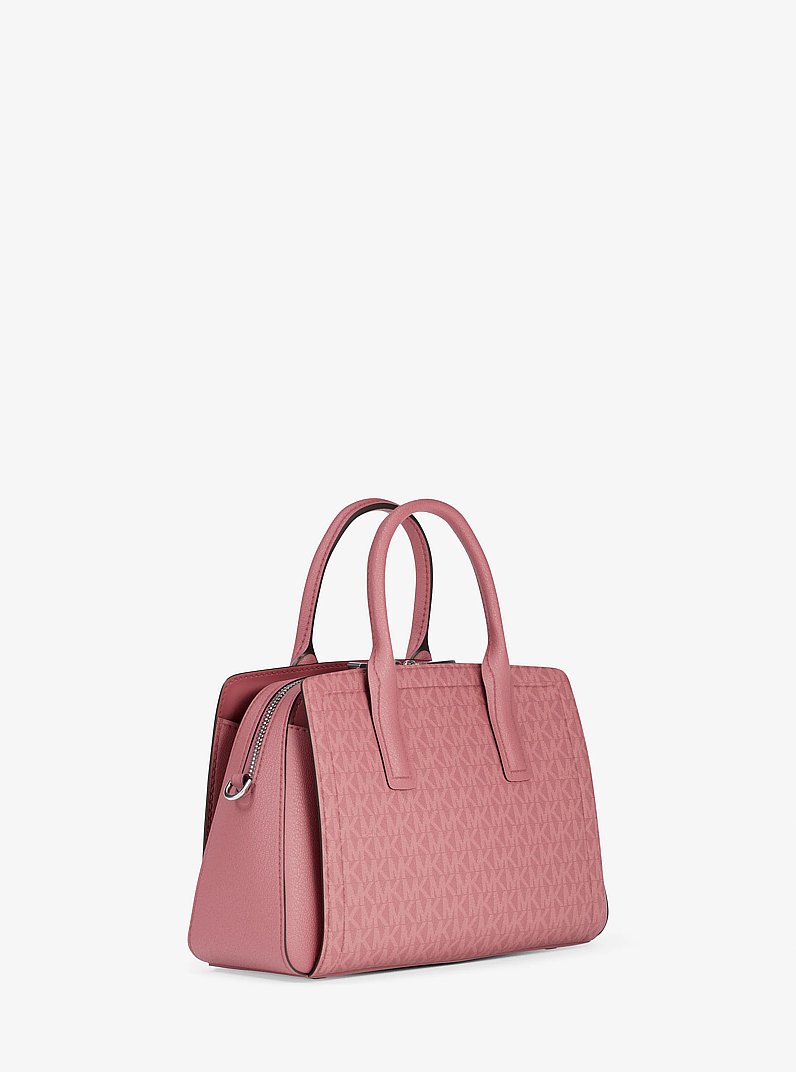 Henkeltasche Laila Small mit Signature-Logomuster in PALISANDER | Michael Kors