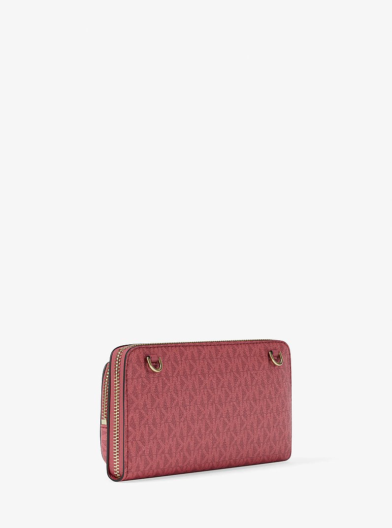 Borsa a tracolla Jet&nbsp;Set grande con logo in SORBETTO AI FRUTTI DI BOSCO | Michael Kors