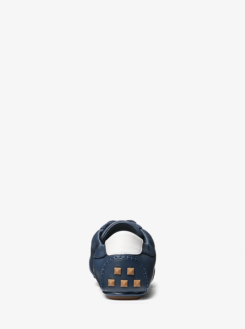 Susie Leather Trainer in NAVY | Michael Kors