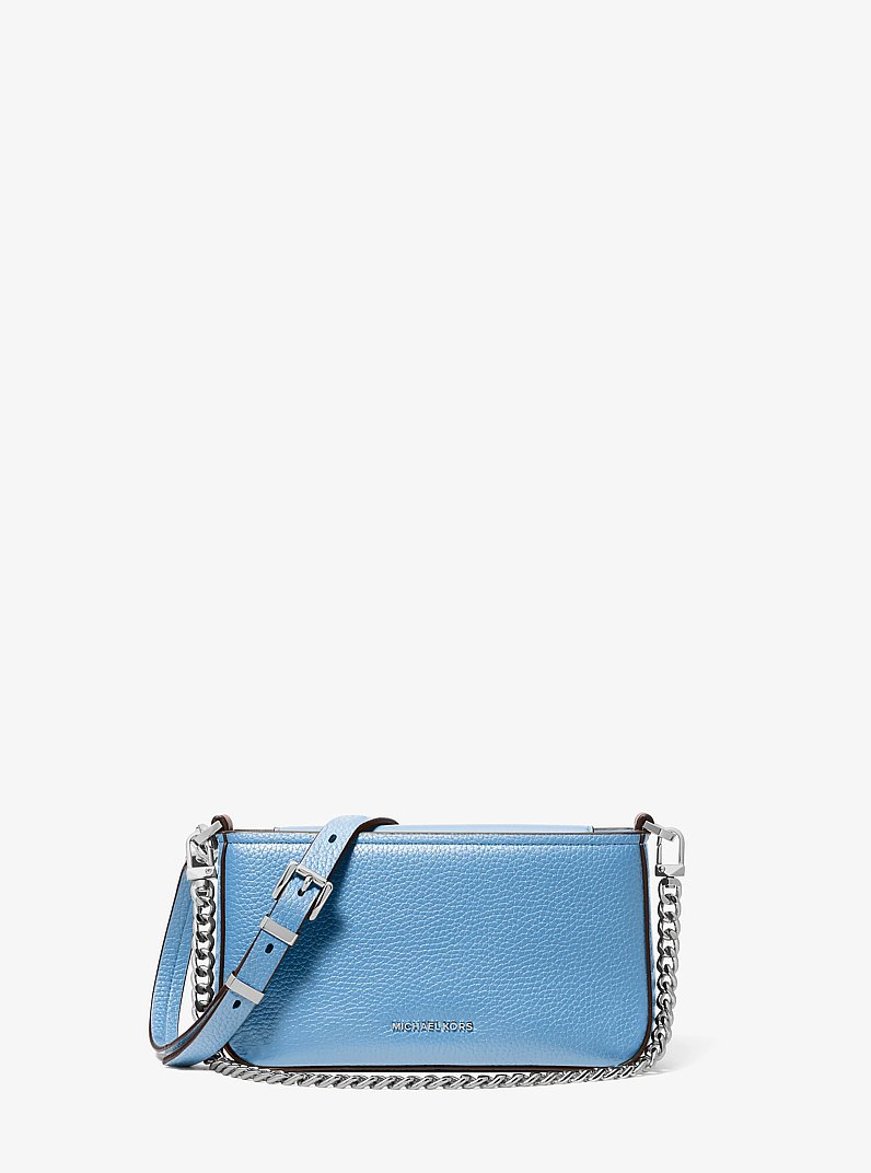 Bryant Small Pebbled Leather Convertible Pochette in STH PACIFIC | Michael Kors