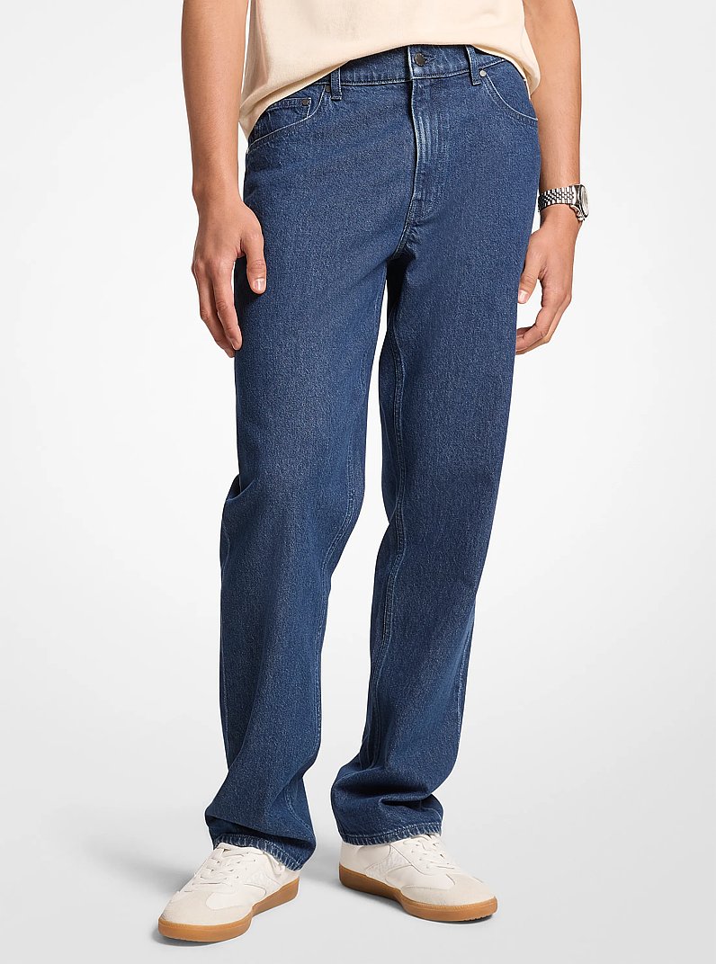 Jean Finn en denim &agrave; coupe droite in RIN&Ccedil;AGE | Michael Kors