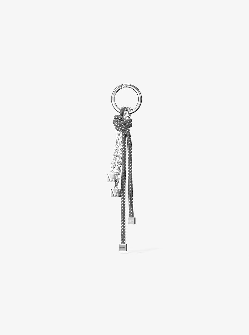 Silver-Tone and Speckled Cord Bag Charm in TEMP&Ecirc;TE | Michael Kors