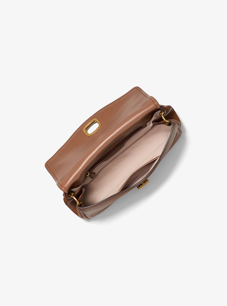 Grand sac port&eacute; &eacute;paule Bryant convertible en cuir textur&eacute; in VALISE | Michael Kors