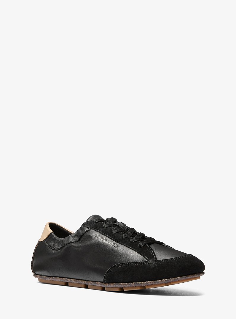 Zapatilla Susie de piel y ante