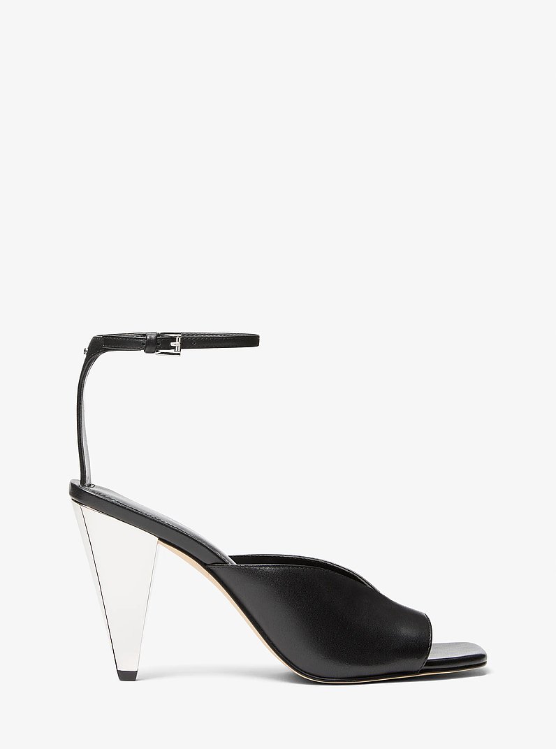Sandale Electra aus Leder in SCHWARZ | Michael Kors
