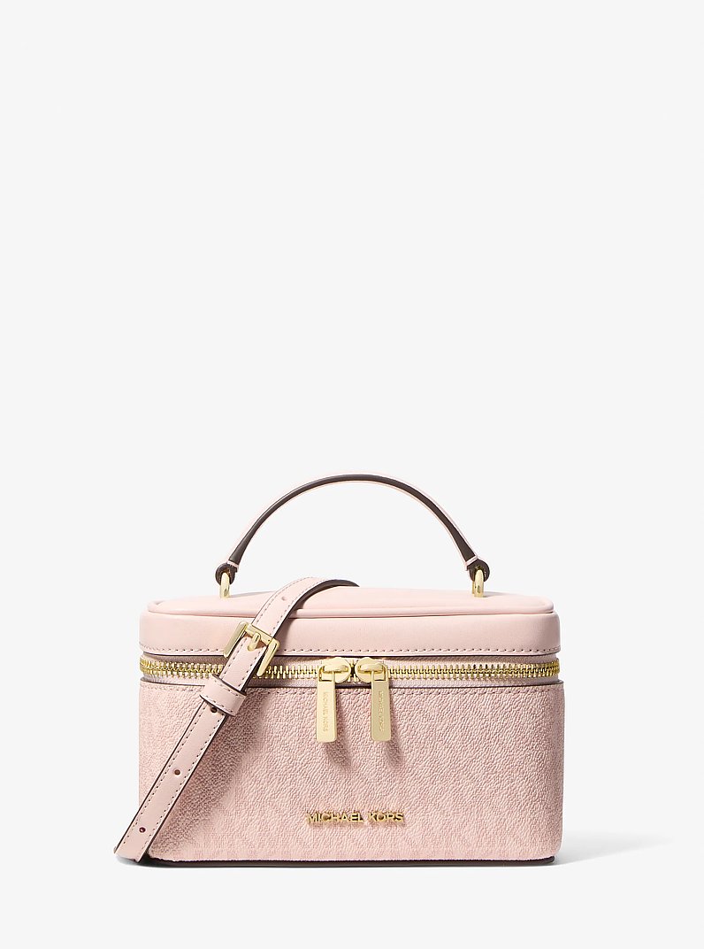 Vivi Small Signature Logo Vanity Crossbody Bag in POWDER BLUSH | Michael Kors