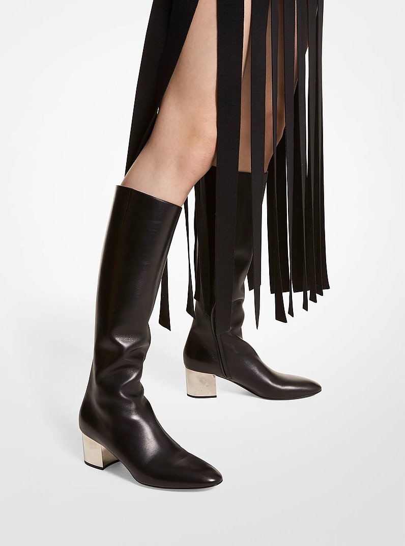 Stivale Ali in pelle in NERO | Michael Kors