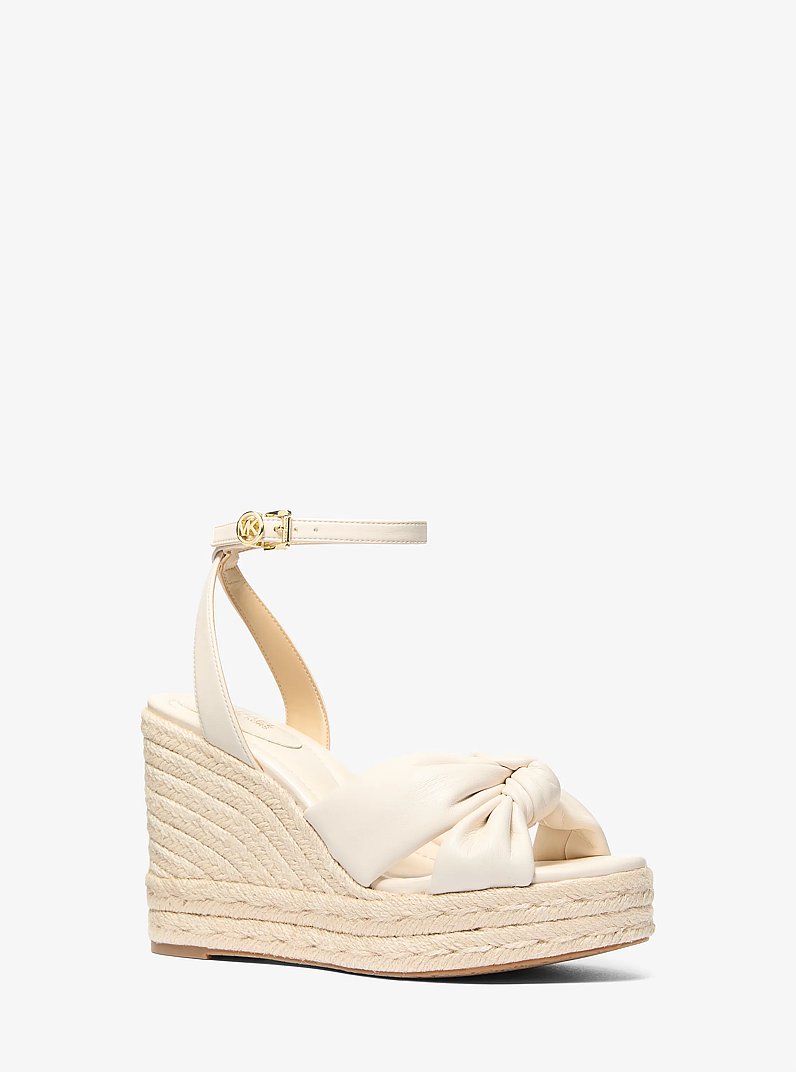 Elena Wedge Sandal in LT CREAM | Michael Kors