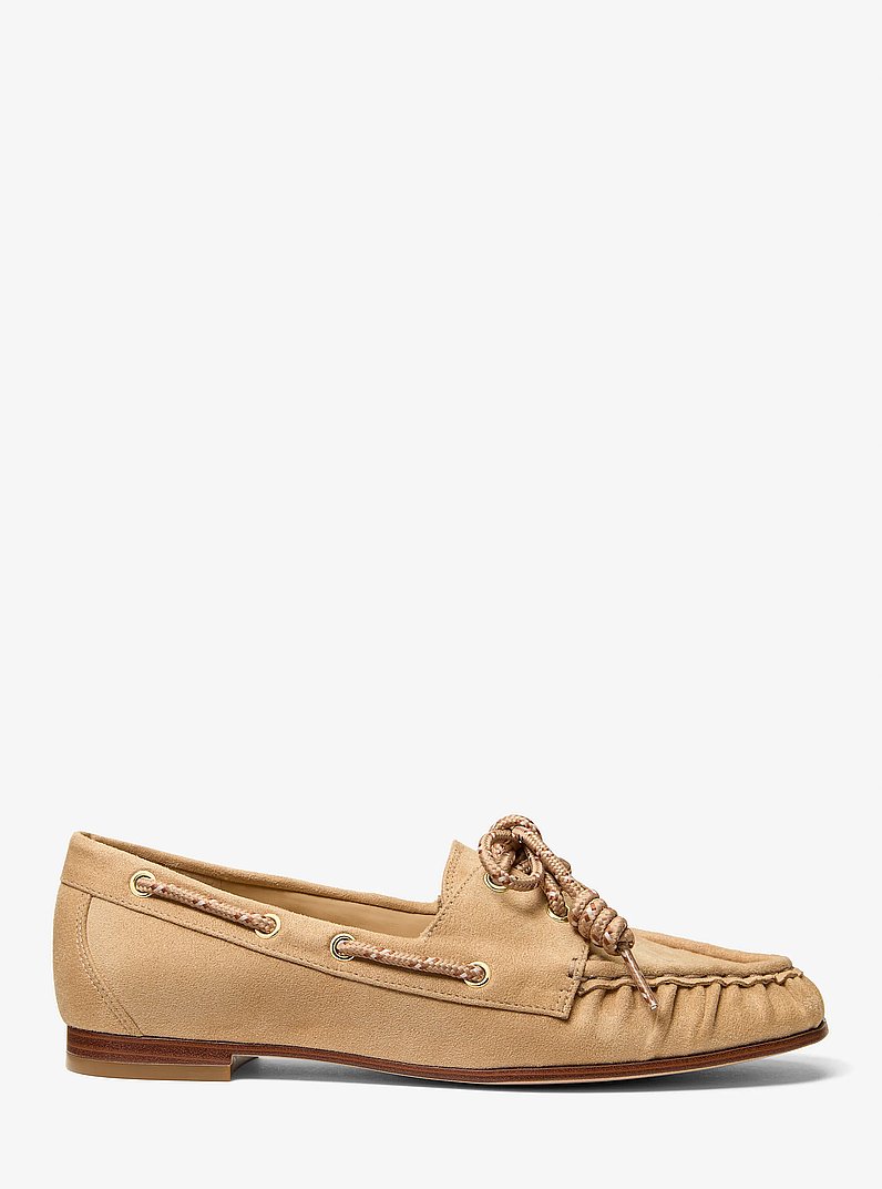 Demi Microsuede Mocassin in CAMEL | Michael Kors