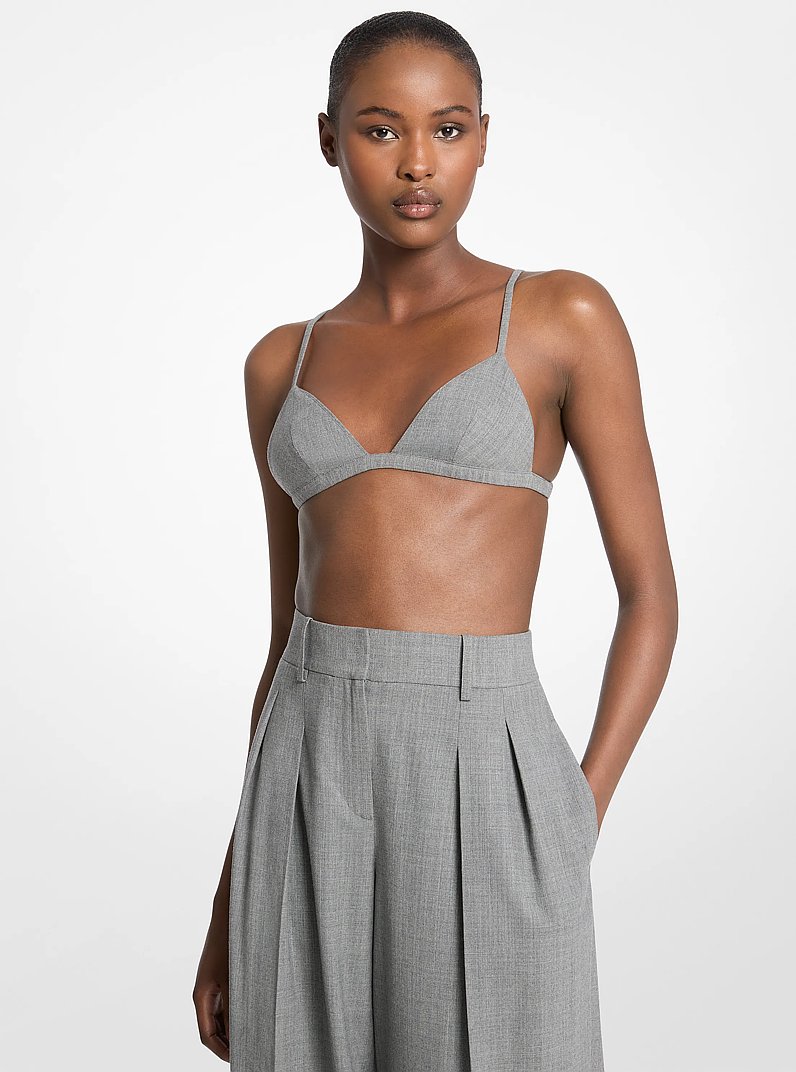 Stretch Tropical Wool Bralette