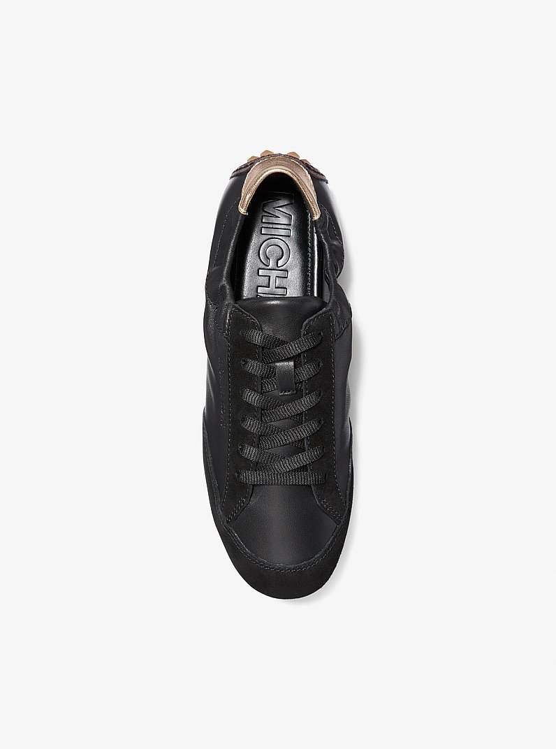 Zapatilla Susie de piel y ante