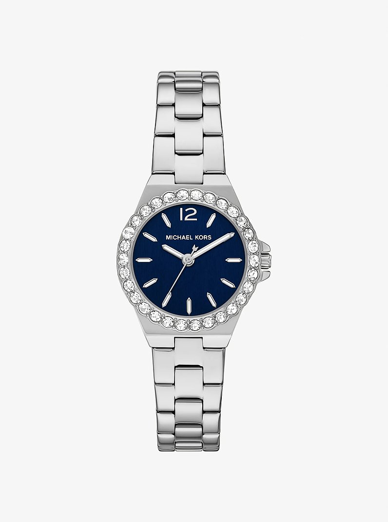 Reloj Lennox mini en tono plateado con incrustaciones in PLATEADO | Michael Kors