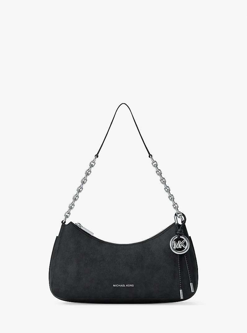 Pochette Nolita Medium aus Nubuk mit Kette in SCHWARZ | Michael Kors