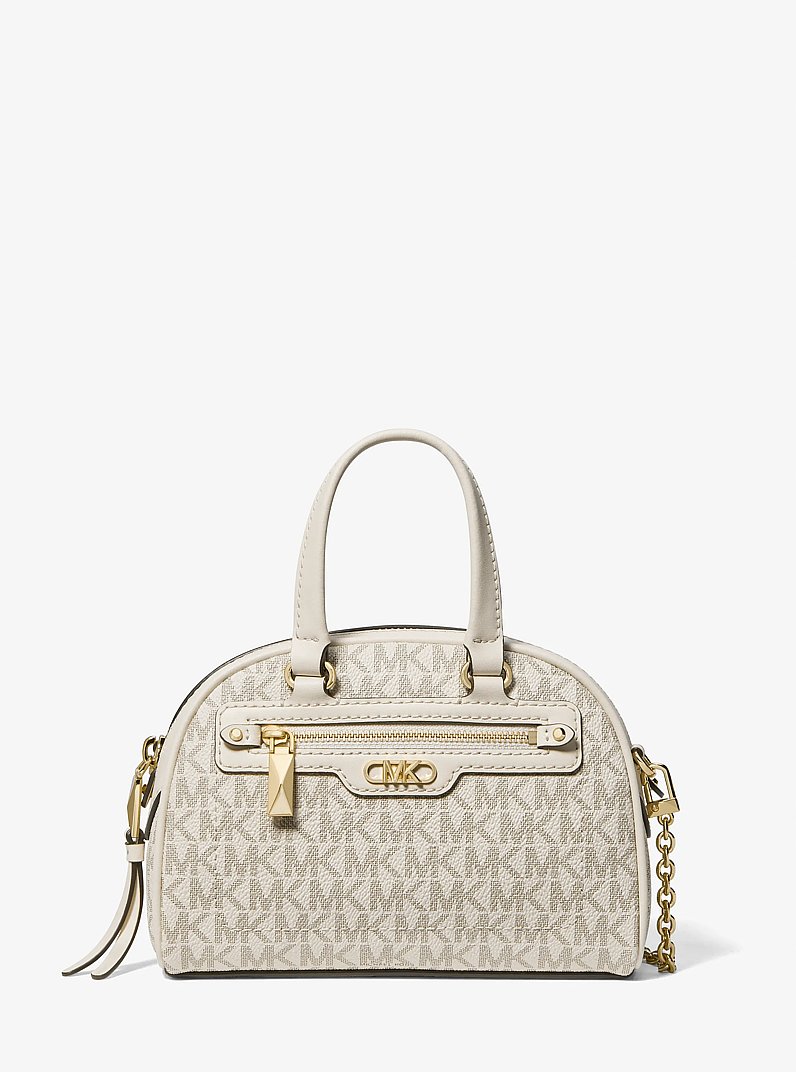 Williamsburg Extra-Small Logo Crossbody Bag in VAN/CREAM | Michael Kors