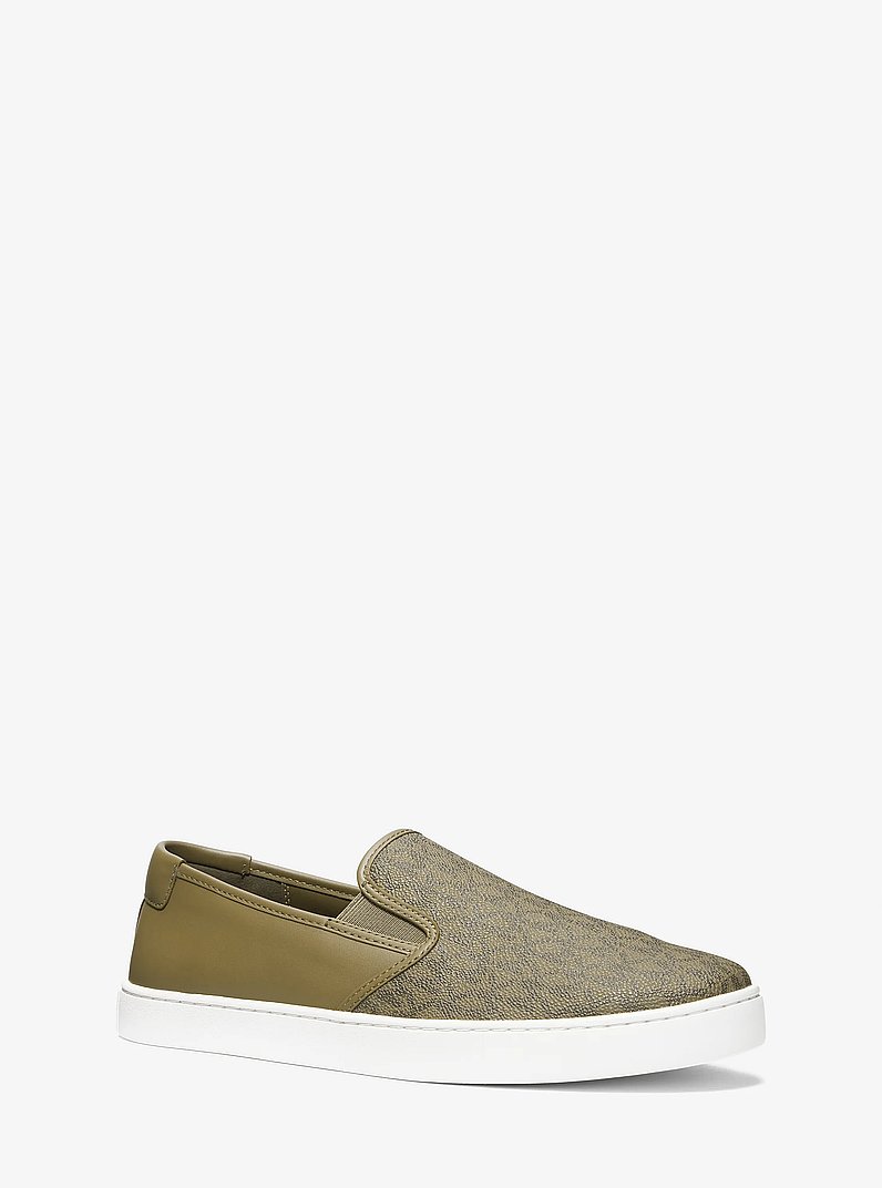 Cal Logo and Leather Slip-On Sneaker in ADMIRAL - Sale  display picture 2