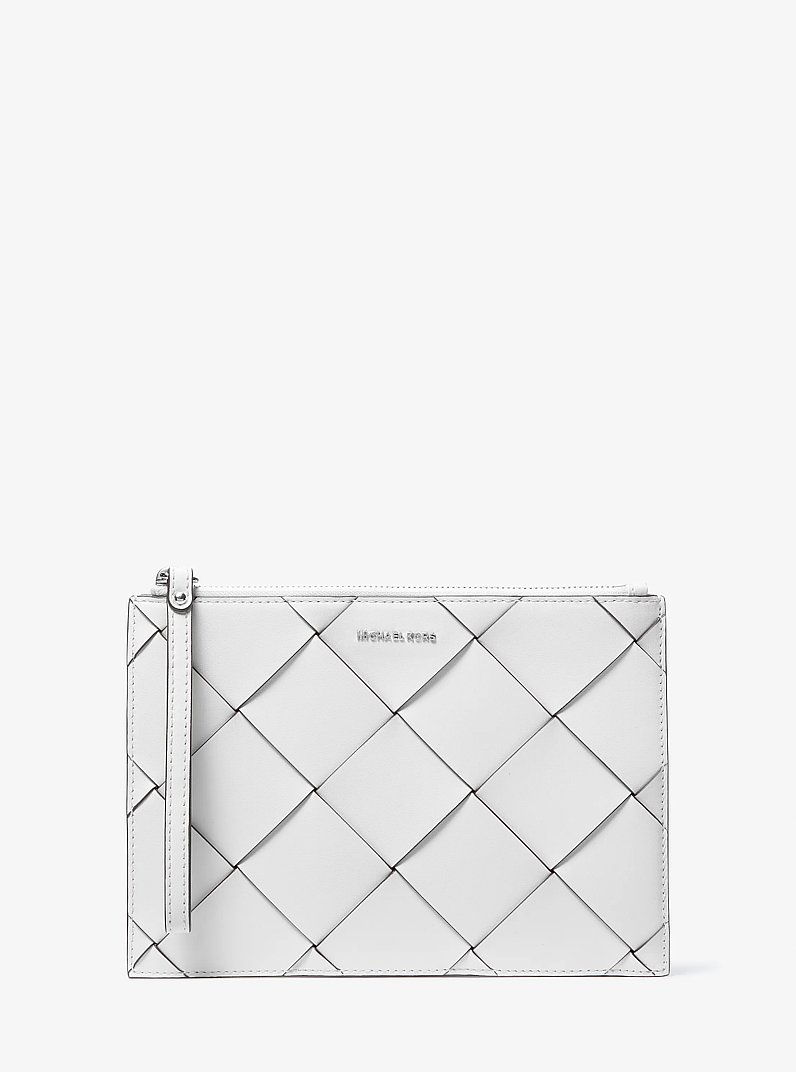 Bolso de pulsera Jet Set Travel extragrande de piel tejida