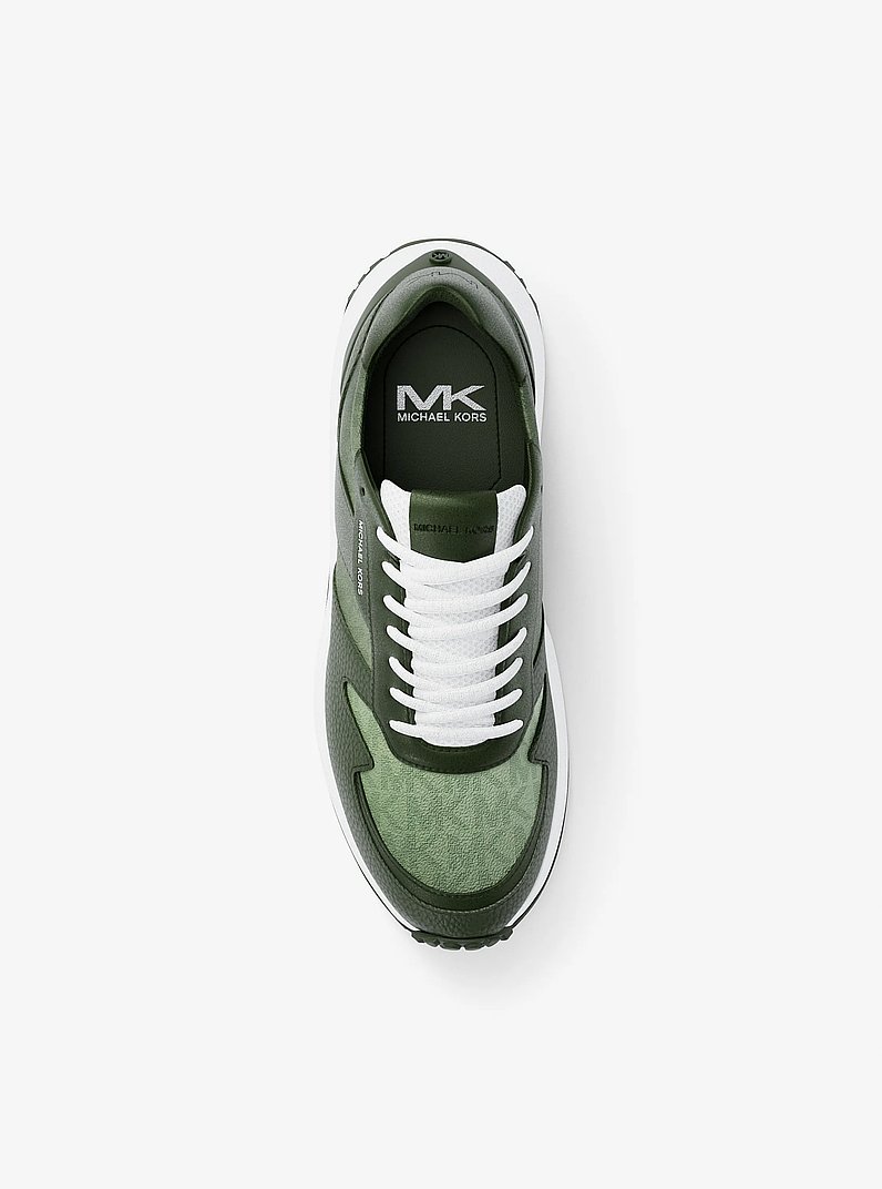 MICHAEL Kors Dax Trainer Leather and Mesh 44S5DAFS4SNEW size 8 green MICHAEL Michael Kors | Shoes | Michael Kors Dax Trainer  main image 2