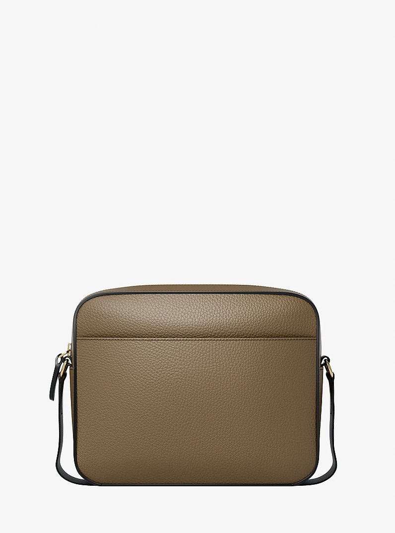 Jet Set Pebbled Leather Crossbody Bag in LODEN | Michael Kors
