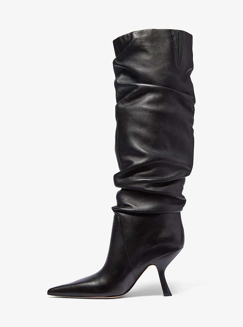 Luna Leather Boot in BLACK | Michael Kors