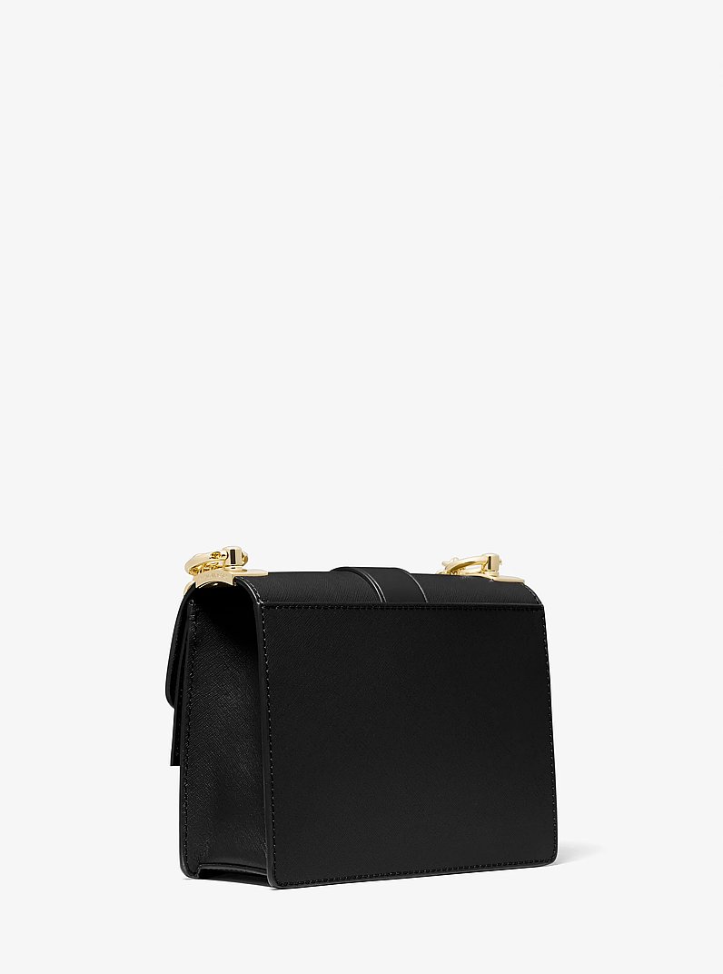 Greenwich Small Saffiano Leather Crossbody Bag in BLACK | Michael Kors