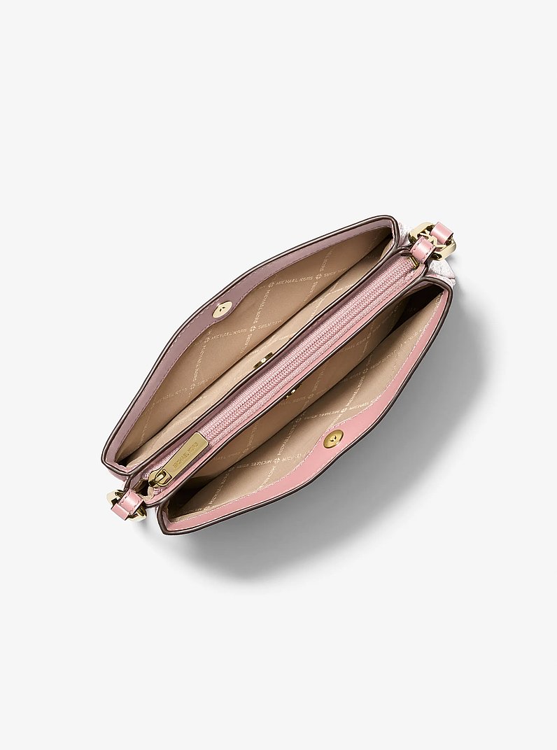Trisha Medium Pebbled Leather Crossbody Bag in POWDER BLUSH | Michael Kors