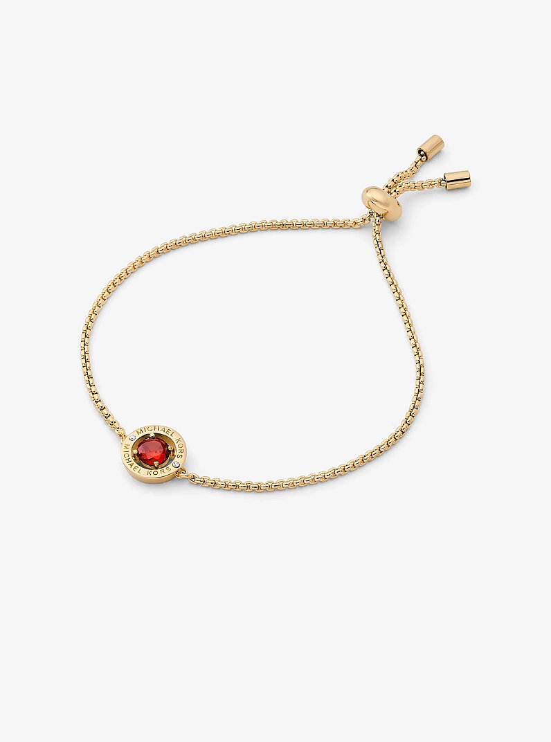Pav&eacute; Halo Slider Bracelet in GOLD | Michael Kors