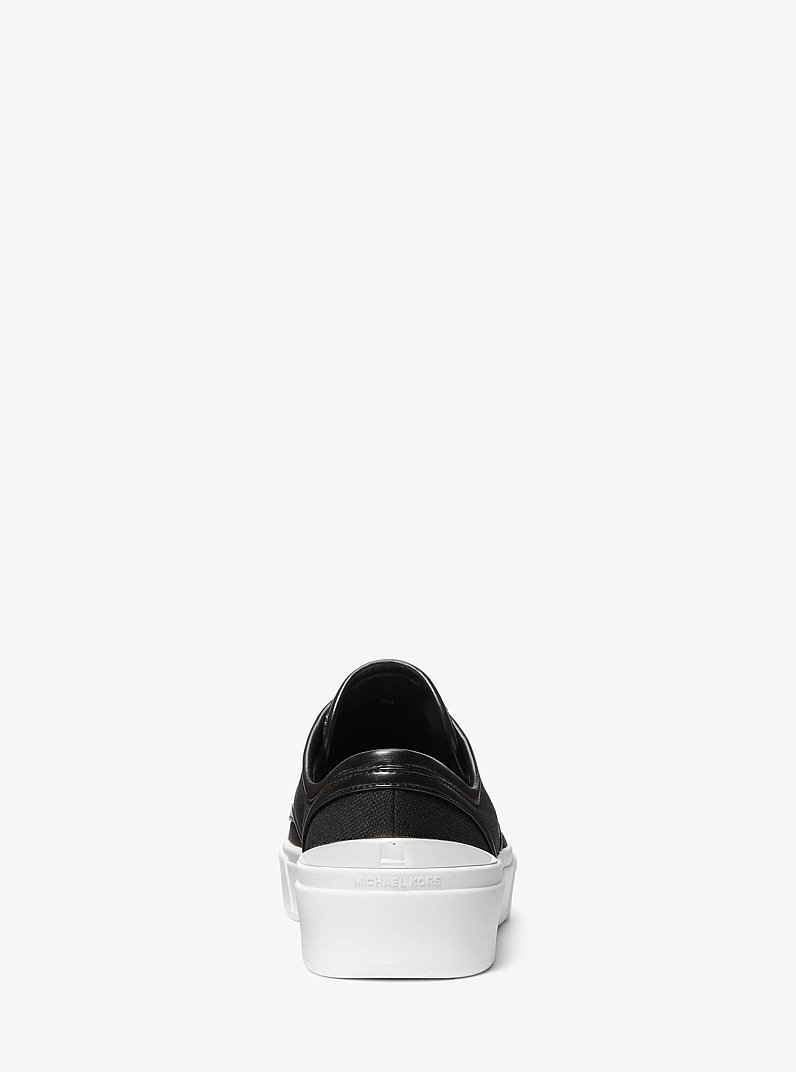 Jude Linen Blend Sneaker in BLACK | Michael Kors