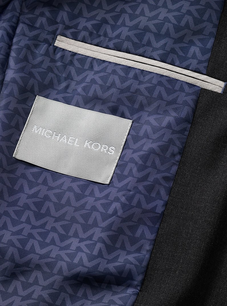 Traje de viaje slim-fit de mezcla de lana in ANTRACITA | Michael Kors