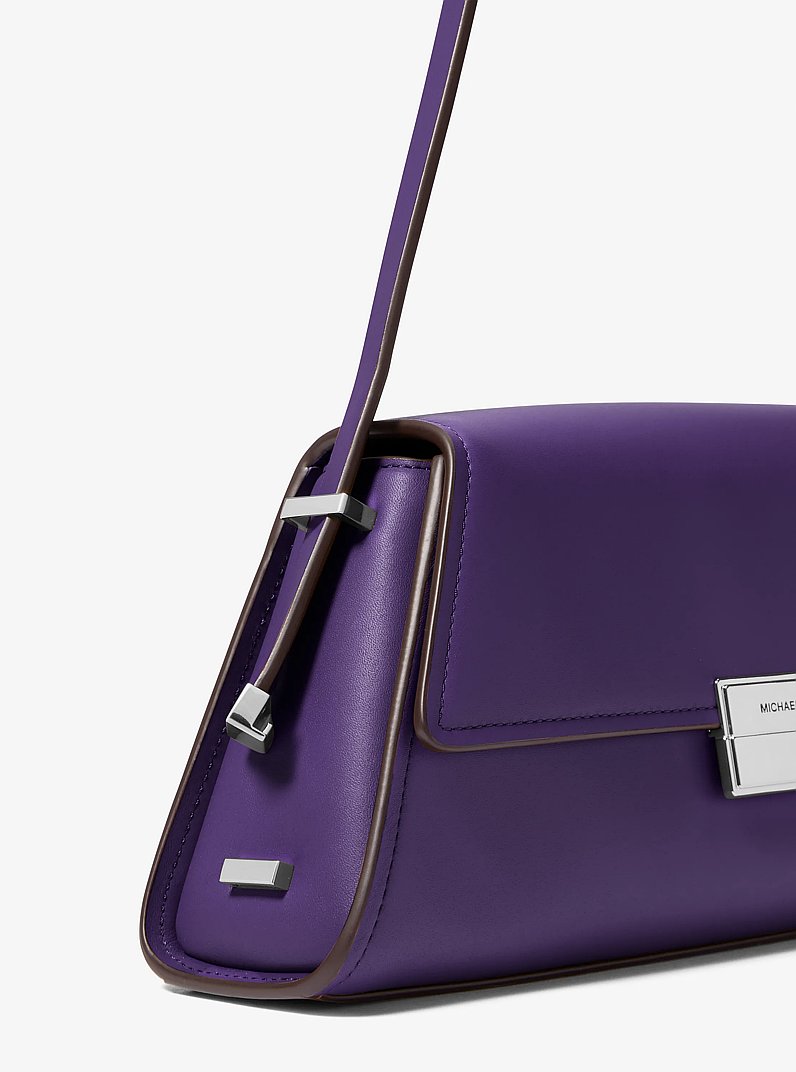 Ludlow Medium Leather Shoulder Bag in IRIS | Michael Kors