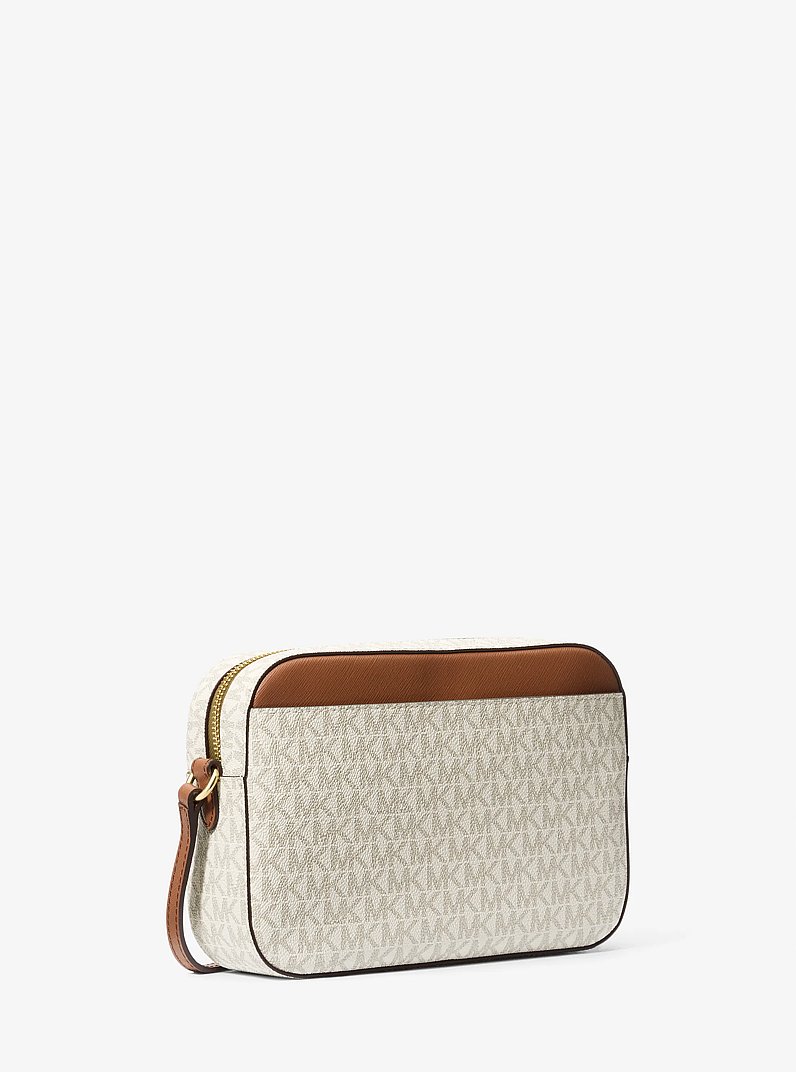 Jet Set Large Logo Crossbody Bag in VANILLA | Michael Kors