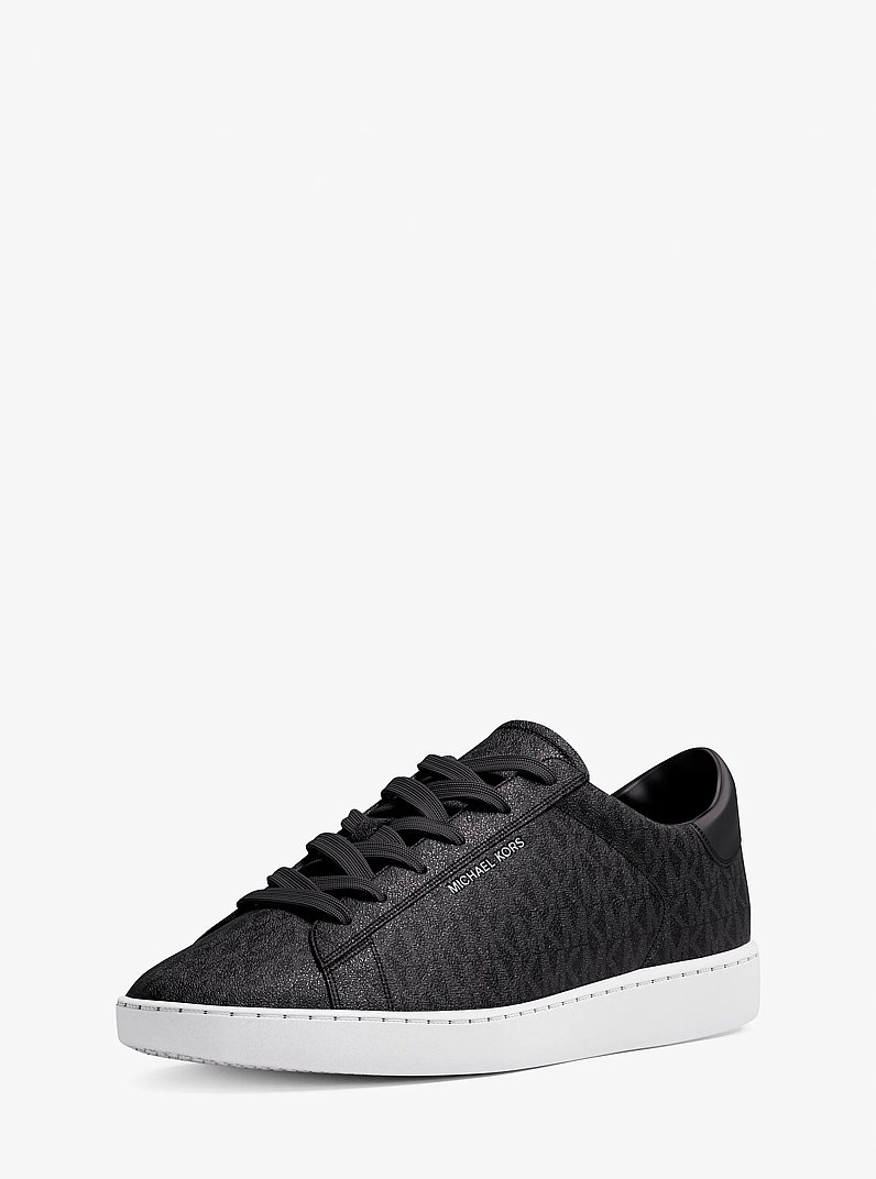 Reign Signature Logo Sneaker in BLACK | Michael Kors